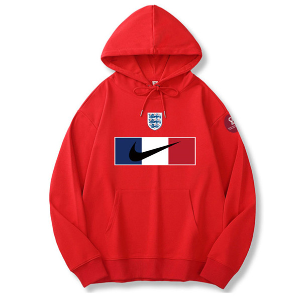 Men's England World Cup Soccer Hoodie Red 001